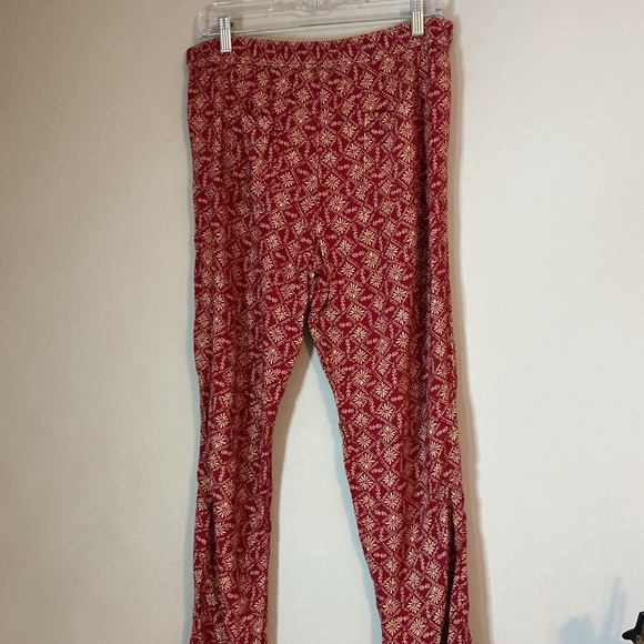 Fat Face Boho Folk Red Printed Tapered Pants | Women’s US 4 / UK 8 - Picture 6 of 9